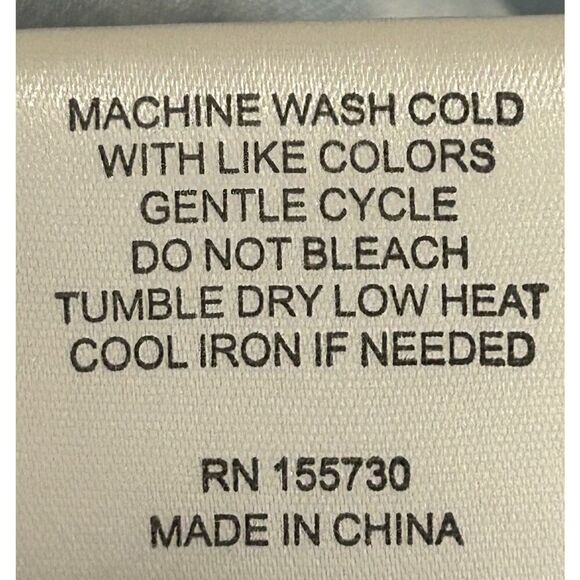 Jane + Delancey Women’s Size Medium Chambray Ruffle Sleeve Button Front Shirt - Picture 5 of 5